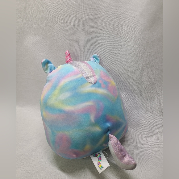 Squishmallows Blue Pink Tie Dye Unicorn Sparkle Plush 8" Stuffed - Picture 3 of 4